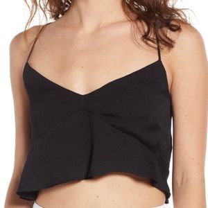 AFRM Kyla Peplum Crop Top